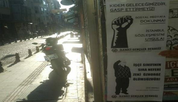 Kadıköy'de afiş çalışması gerçekleştirdik